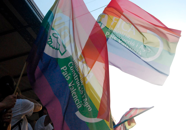 Banderes Orgull LGTBI UGT-FICA PV